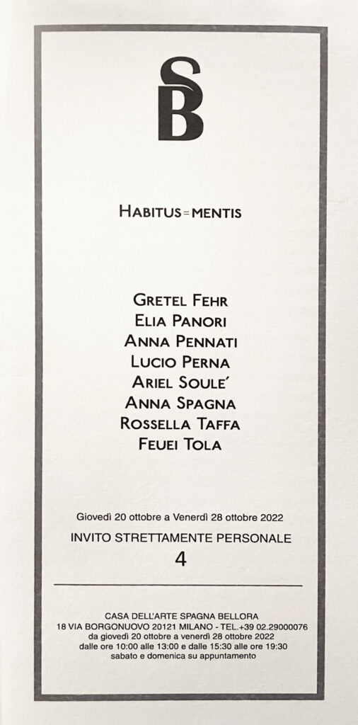 Habitus - Mentis di Rossella Taffa
